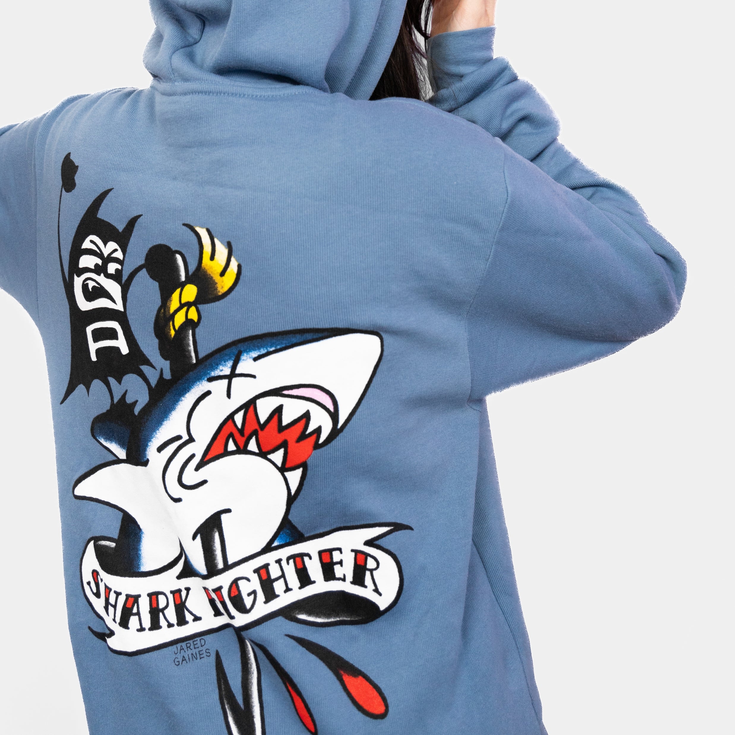 The Aquabats! * Jared Gaines Shark Fighter! Hoodie – gloopy Industries