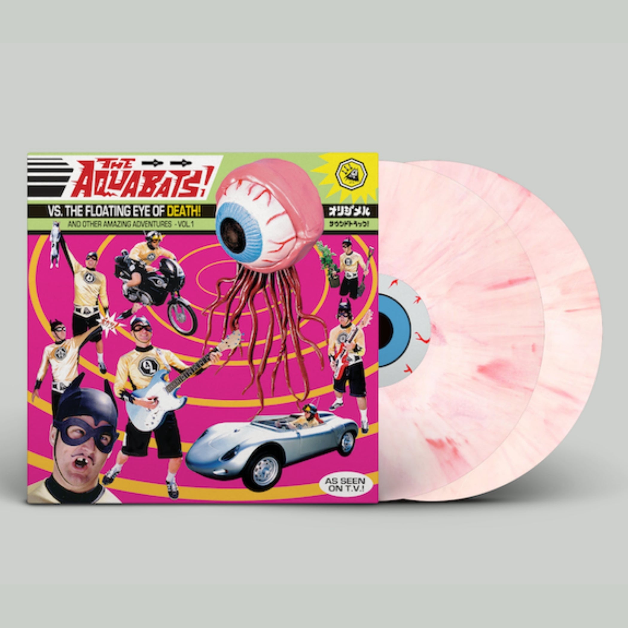 PRE-ORDER The Aquabats! Vs. The Floating Eye of Death! gloopy-Exclusive "Bloodshot" Pink Double LP