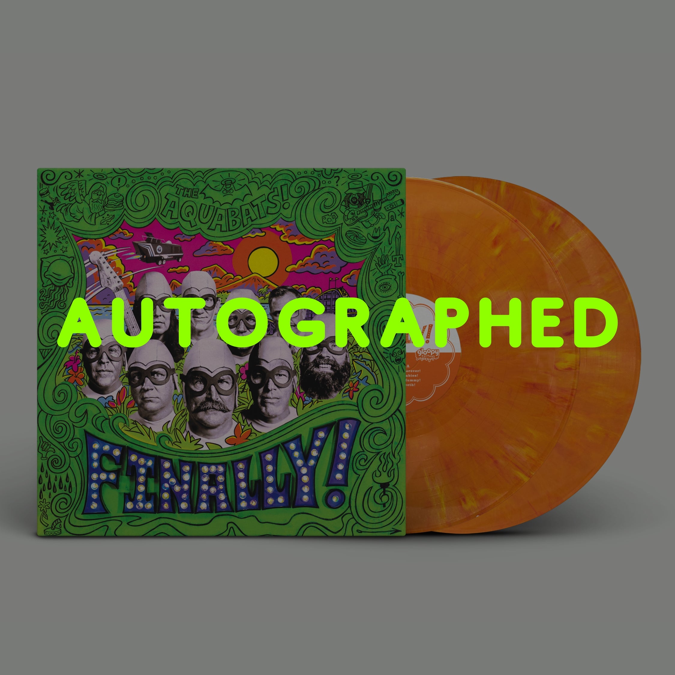 The Aquabats! Finally! gloopy-Exclusive Sunset Orange Double LP