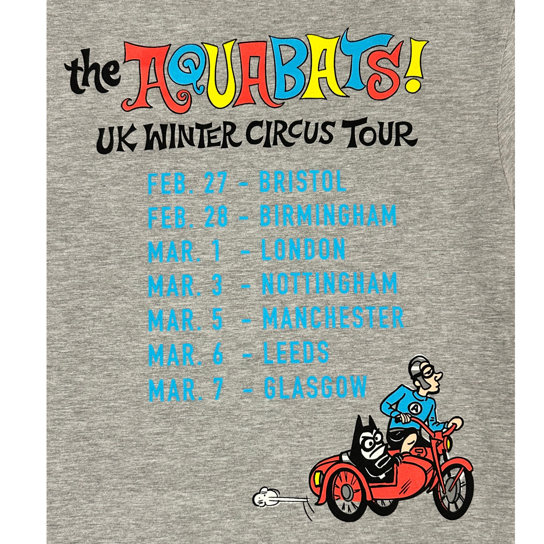 Aquabats on a Bike! 2026 UK Tour Shirt