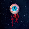 Floating Eye Of Death! Crochet Keychain!