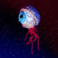 Floating Eye Of Death! Crochet Keychain!