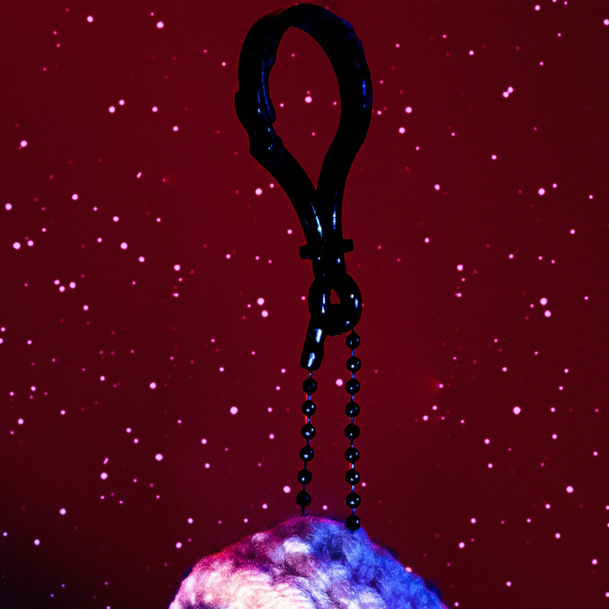 Floating Eye Of Death! Crochet Keychain!
