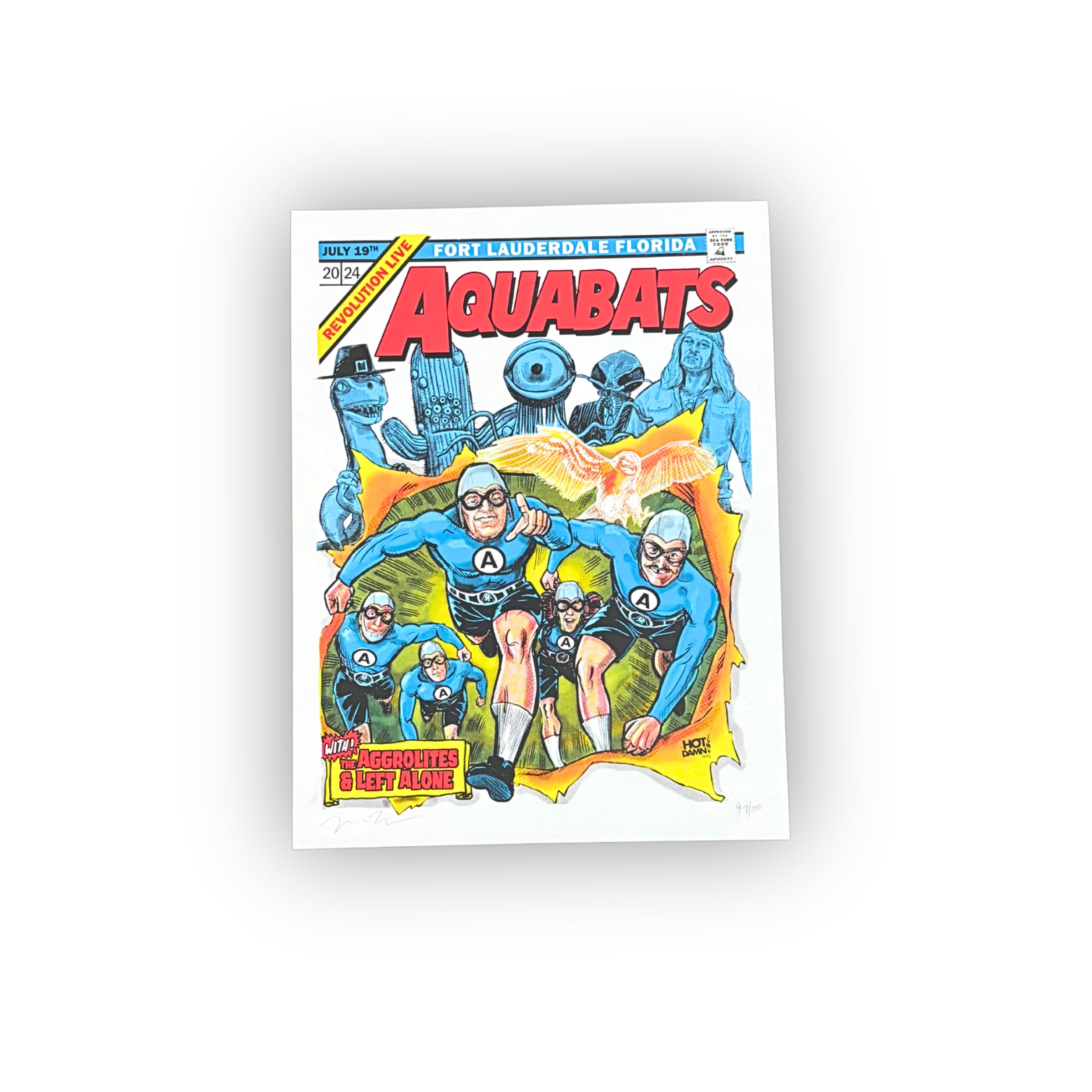 Aquabats at Revolution Live Fort Lauderdale Florida Screenprint