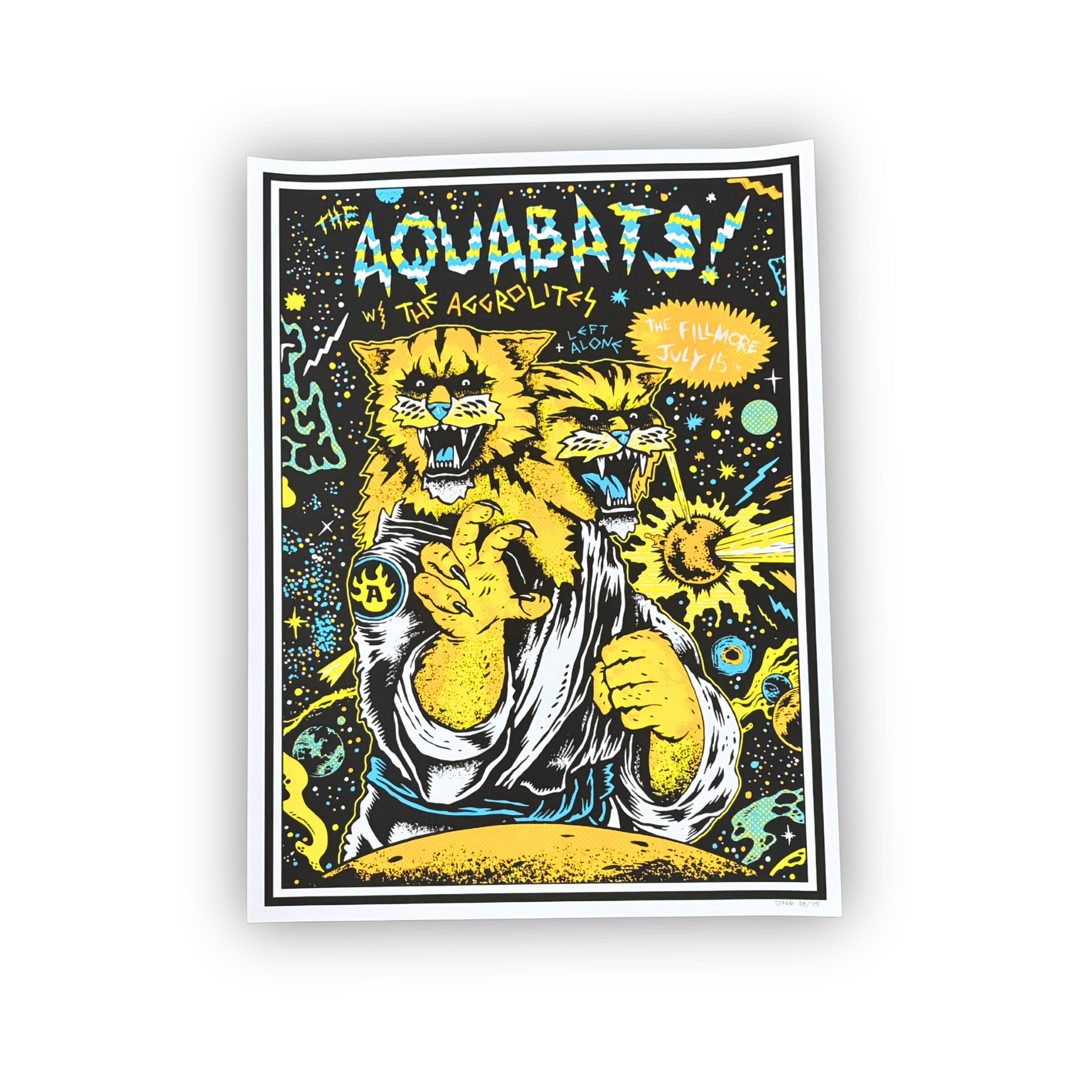 The Aquabats at The Fillmore Screenprint Show Poster