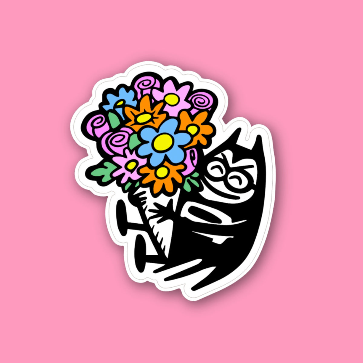 Lil Bat In Bloom Decal