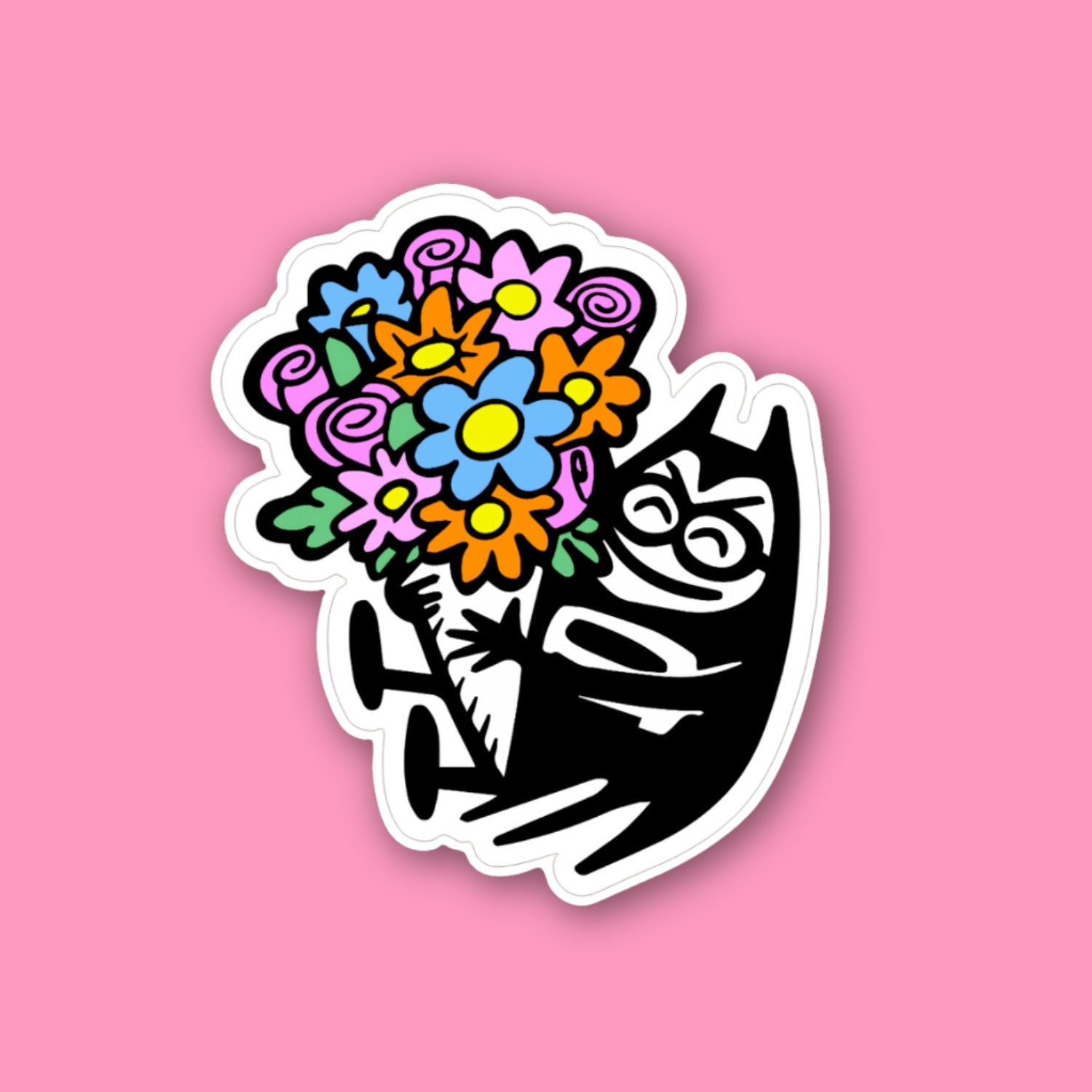 Lil Bat In Bloom Decal
