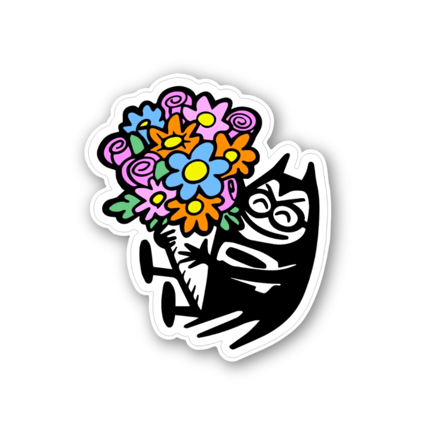 Lil Bat In Bloom Decal