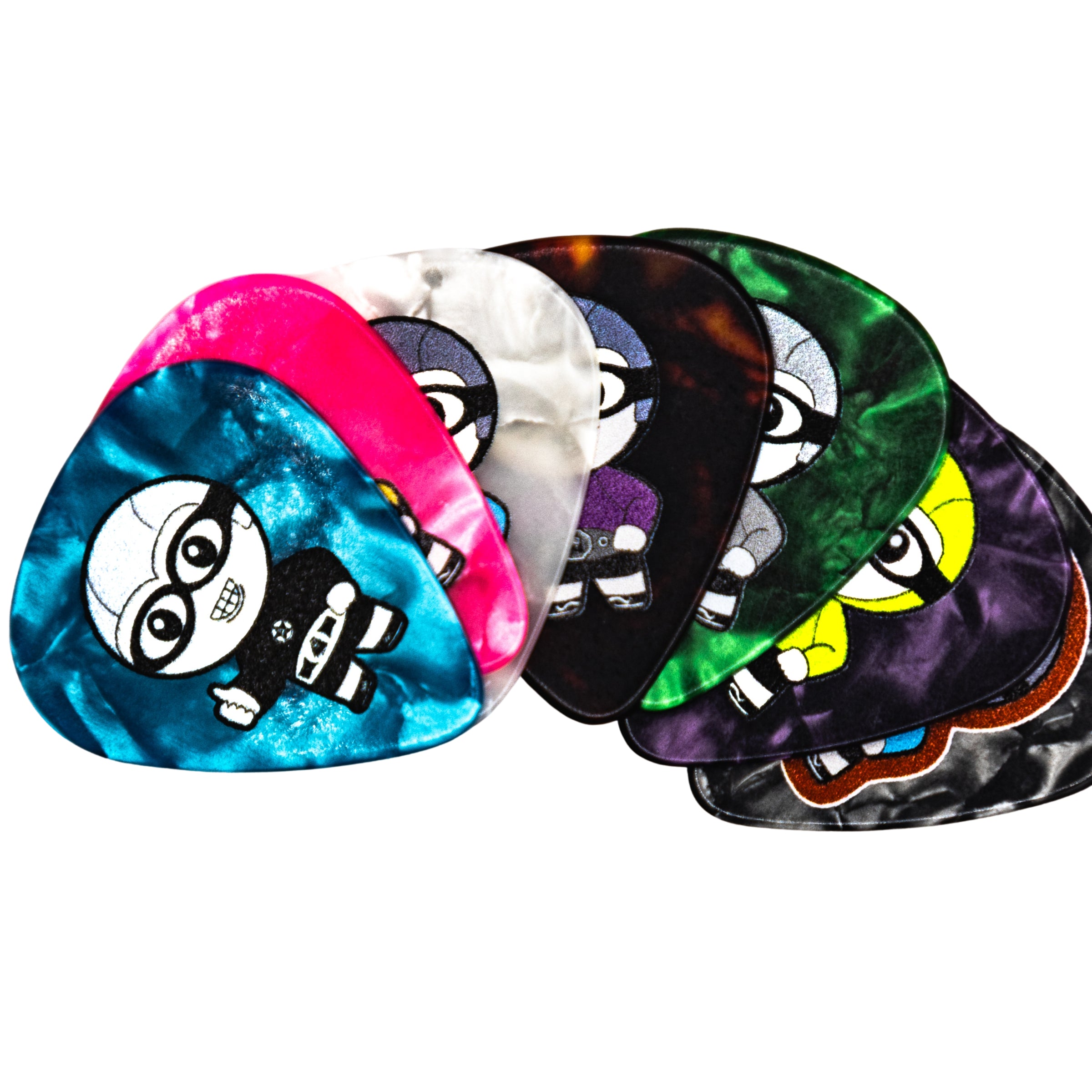 MC Bat Commander Through the Ages Guitar Picks!