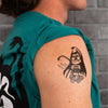 Skate Bat Temporary Tattoo