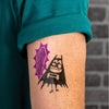 Mystic Crystal Lil Bat Temporary Tattoo