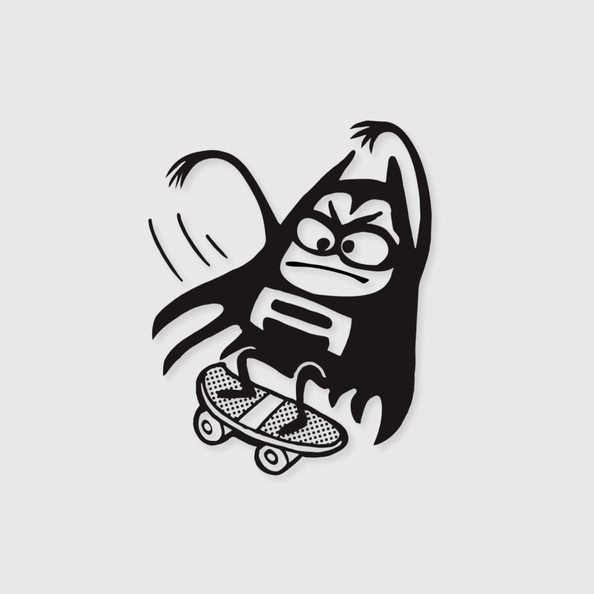 Skate Bat Temporary Tattoo