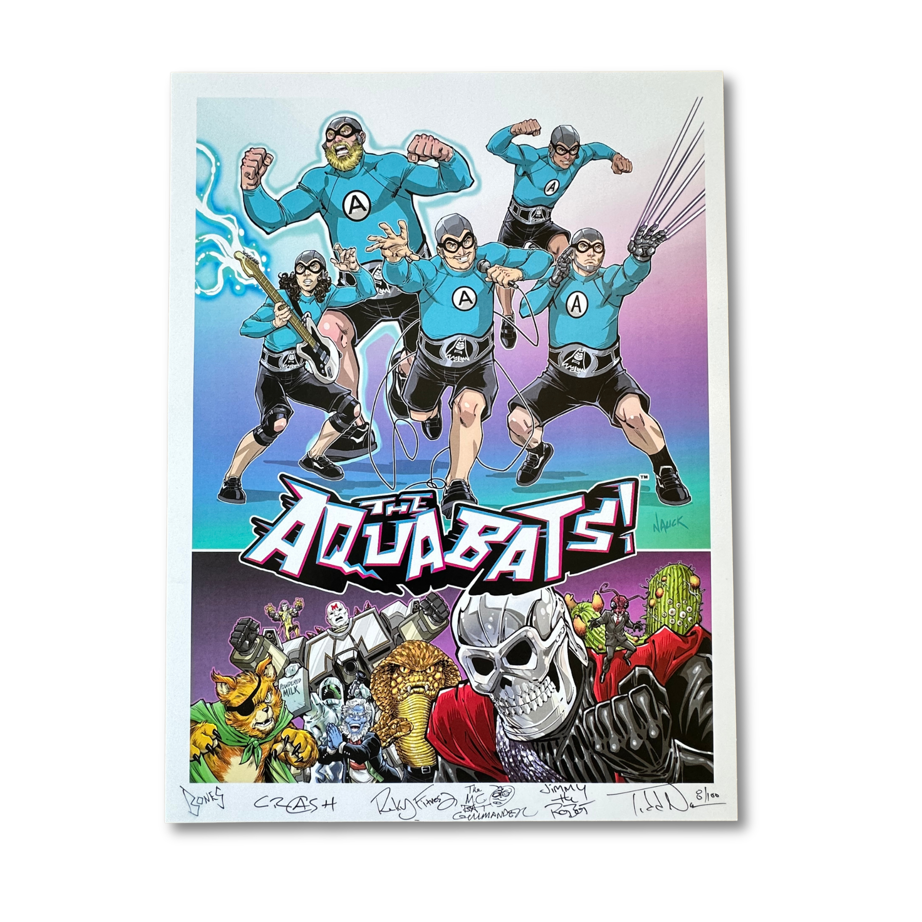 The Aquabats! by Todd Nauck Limited Edition Signed Poster!