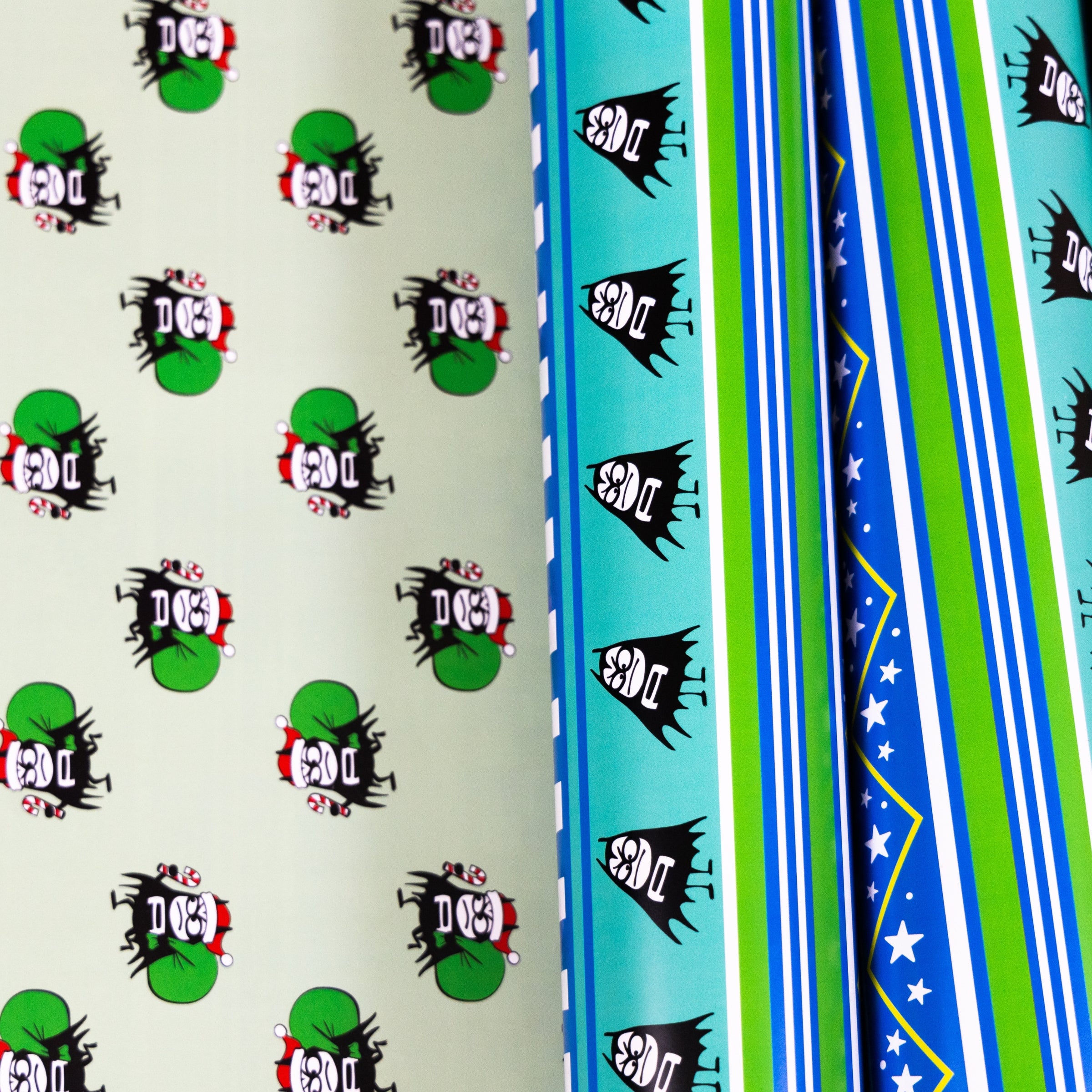 Lil Bat Reversible Wrapping Paper 3-Sheet Set