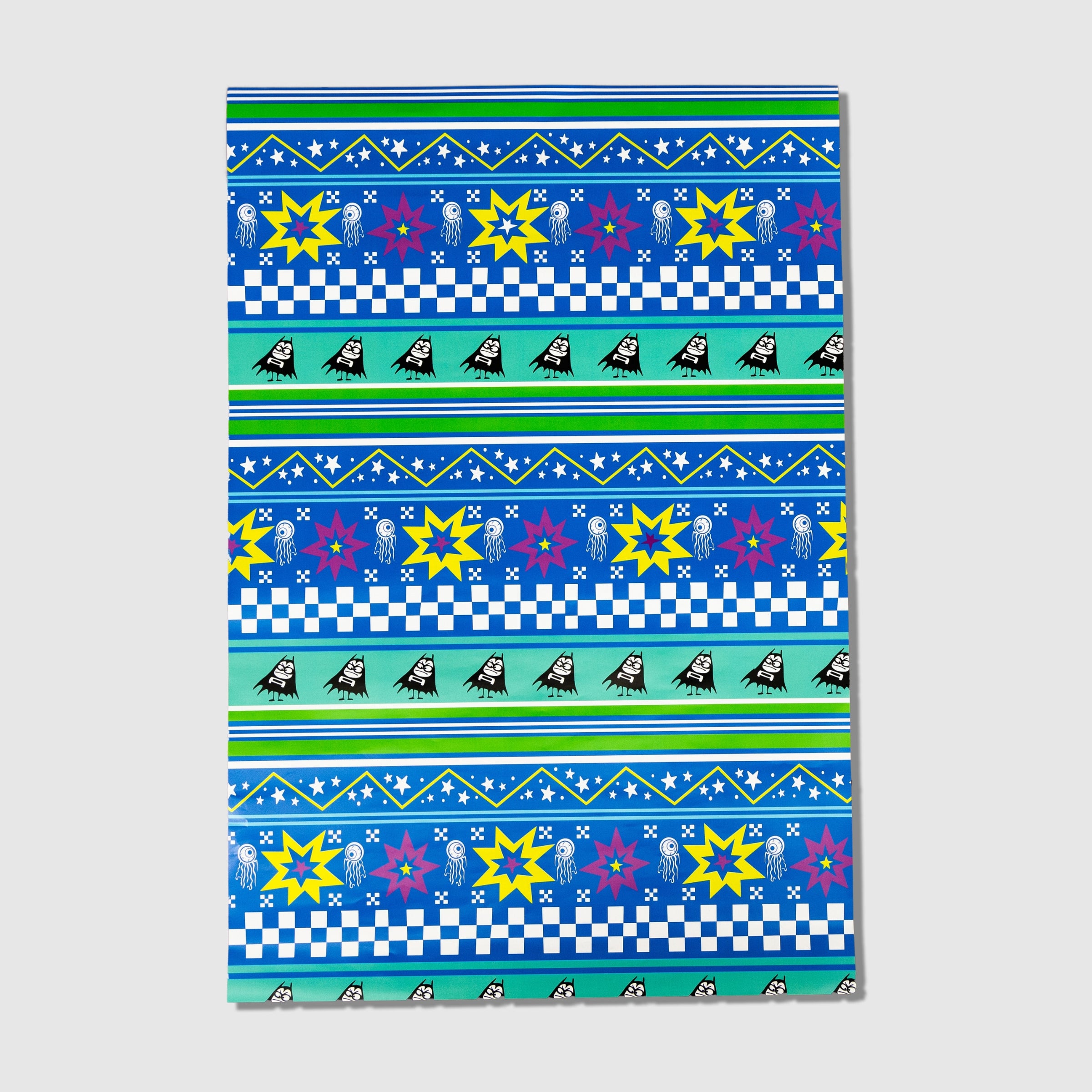 Lil Bat Reversible Wrapping Paper 3-Sheet Set