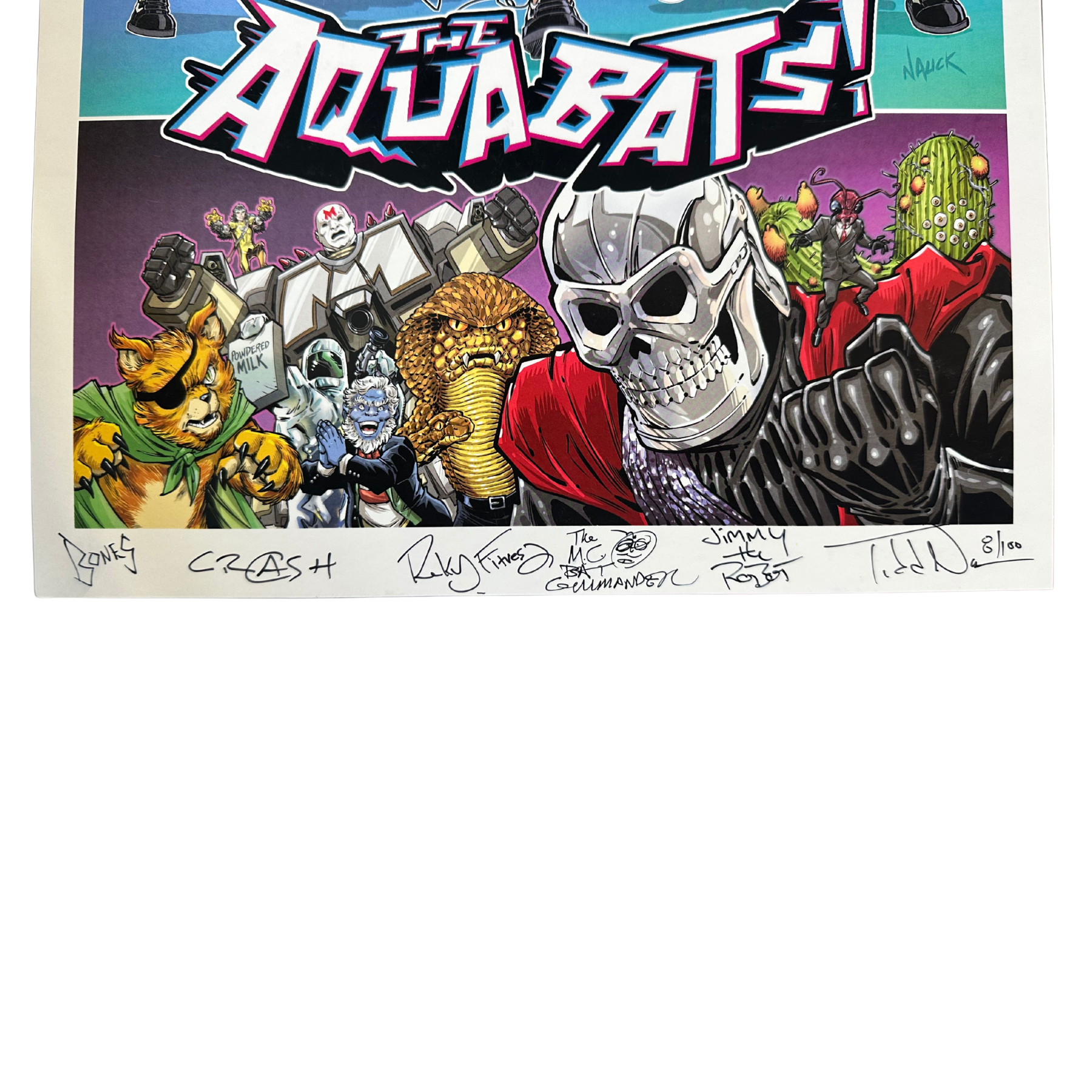 The Aquabats! by Todd Nauck Limited Edition Signed Poster!