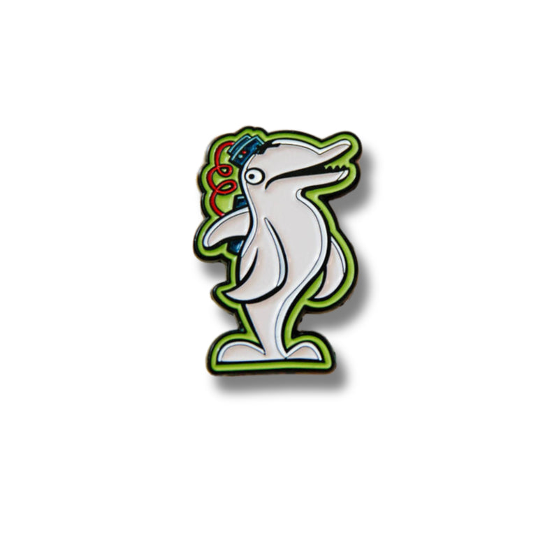 Android Dolphin Premium Pin