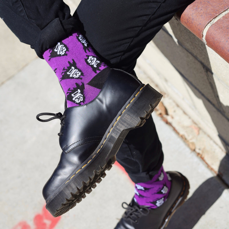 Li'l Bat Stealth Mode Knit Socks