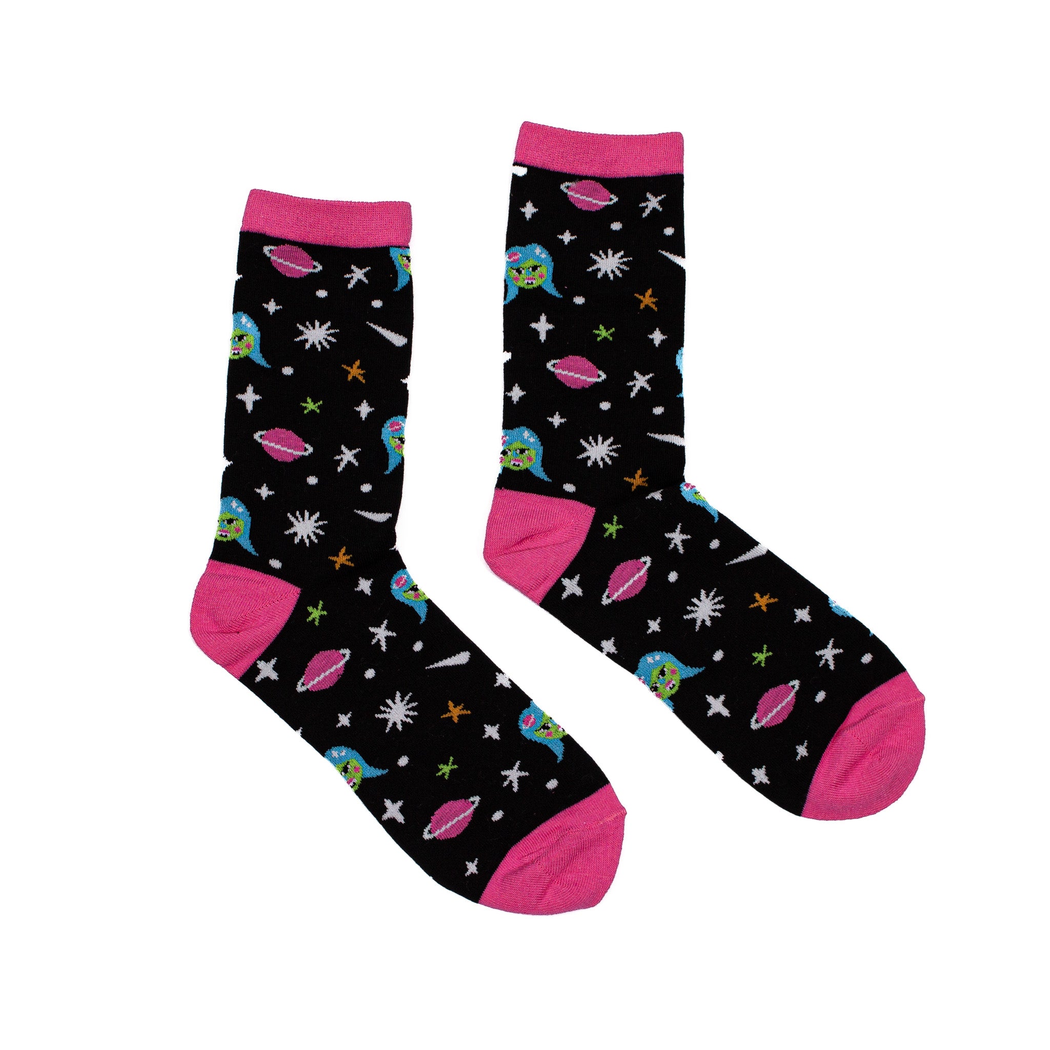 Martian Girl Knit Socks! By Psychic Friends!