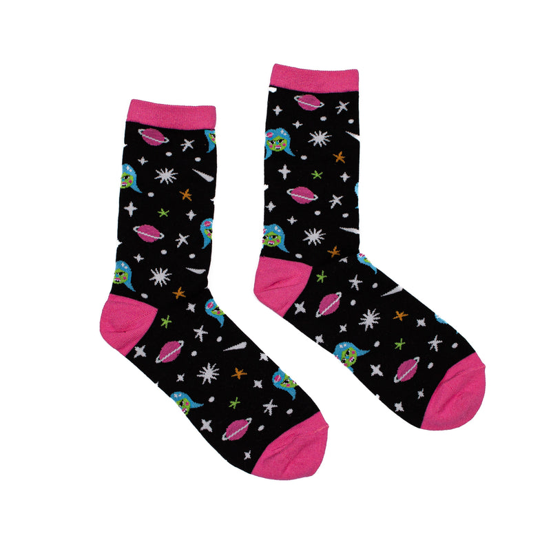 Martian Girl Knit Socks! By Psychic Friends!