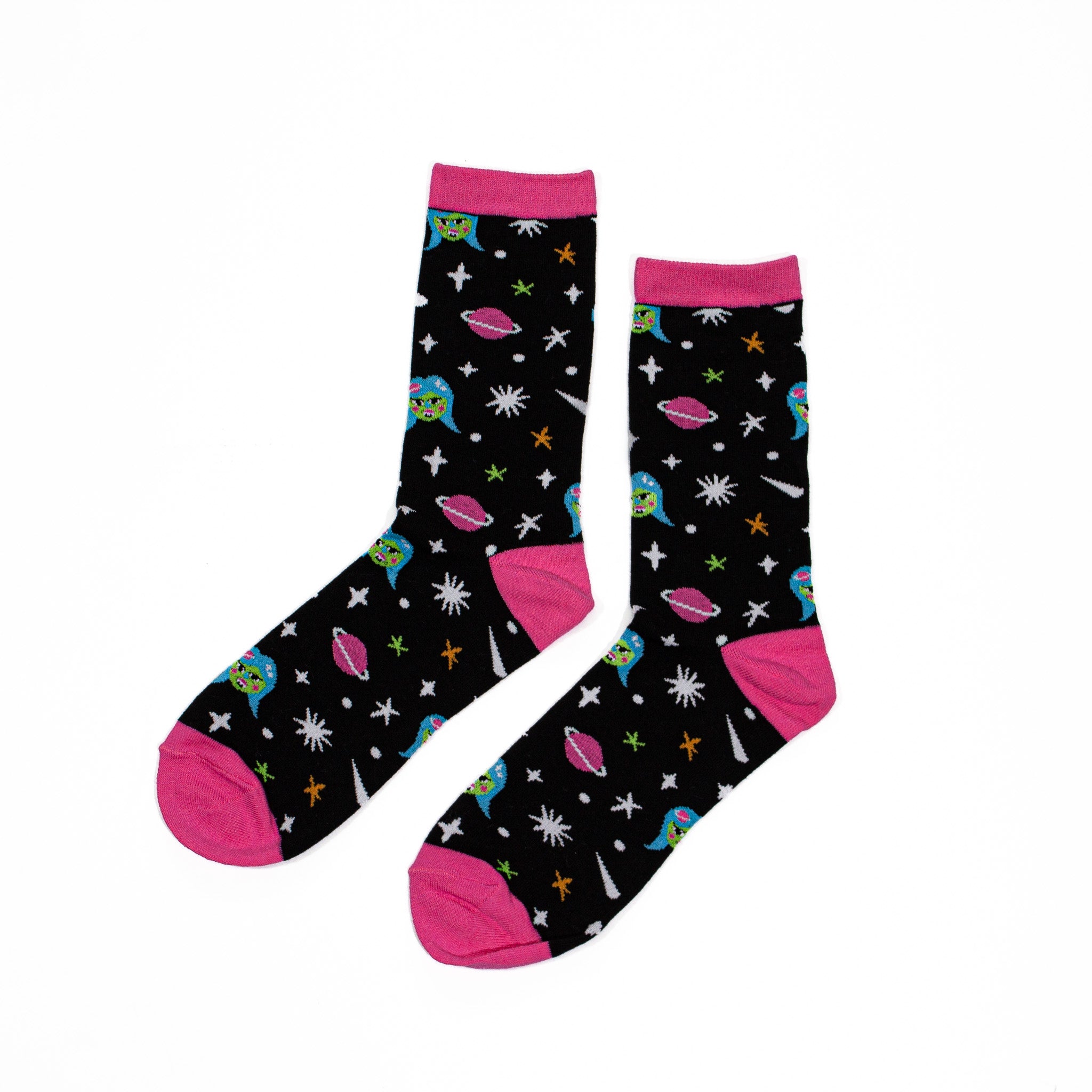 Martian Girl Knit Socks! By Psychic Friends!