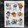 The Aquabats! * Jared Gaines Tattoo Flash Screen Print
