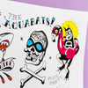 The Aquabats! * Jared Gaines Tattoo Flash Screen Print