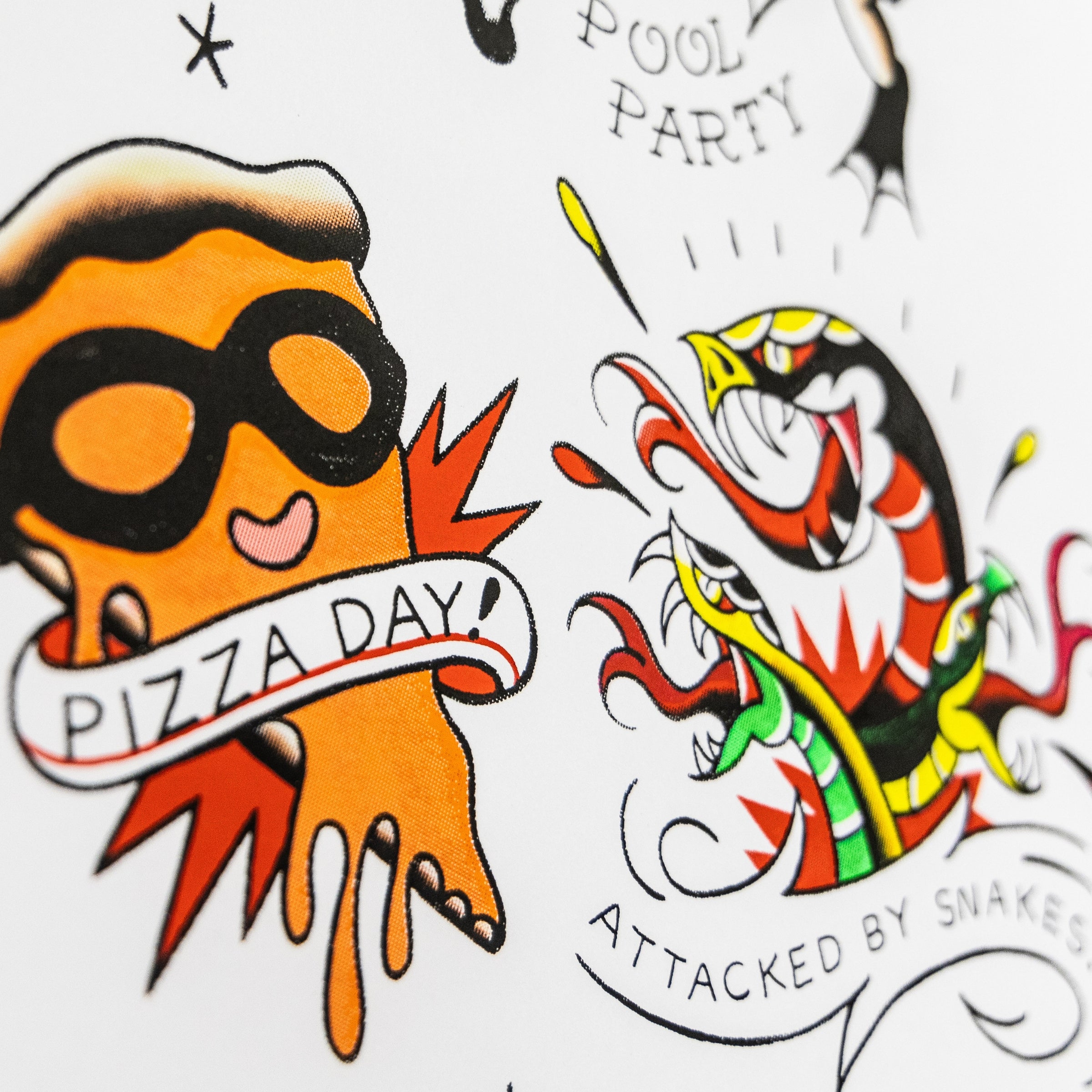 The Aquabats! * Jared Gaines Tattoo Flash Screen Print