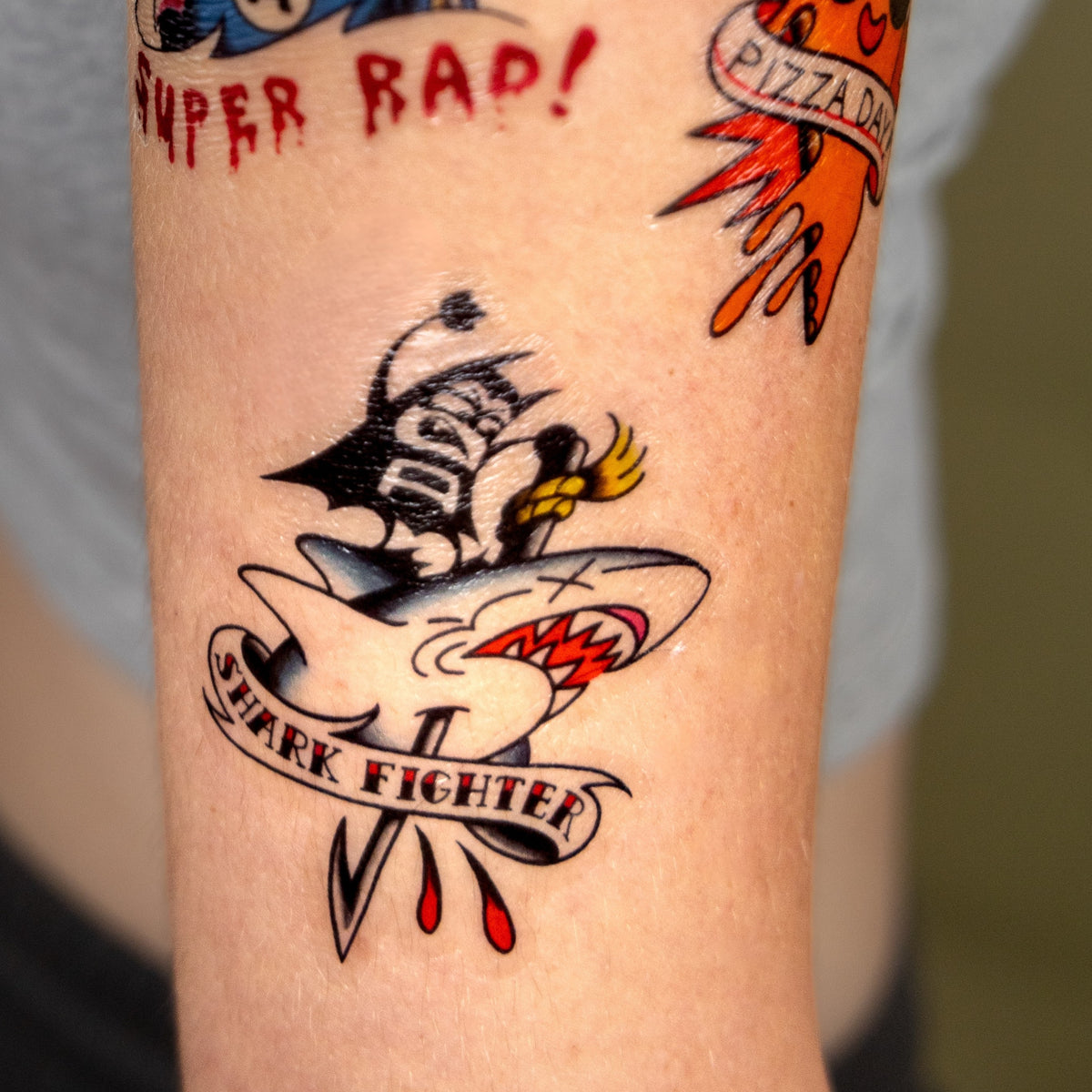 The Aquabats! * Jared Gaines Shark Fighter Temporary Tattoo