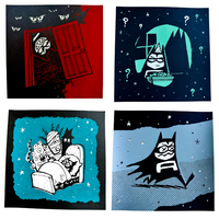 Kooky Spooky Era Lil' Bat Misprinted Poster Set!