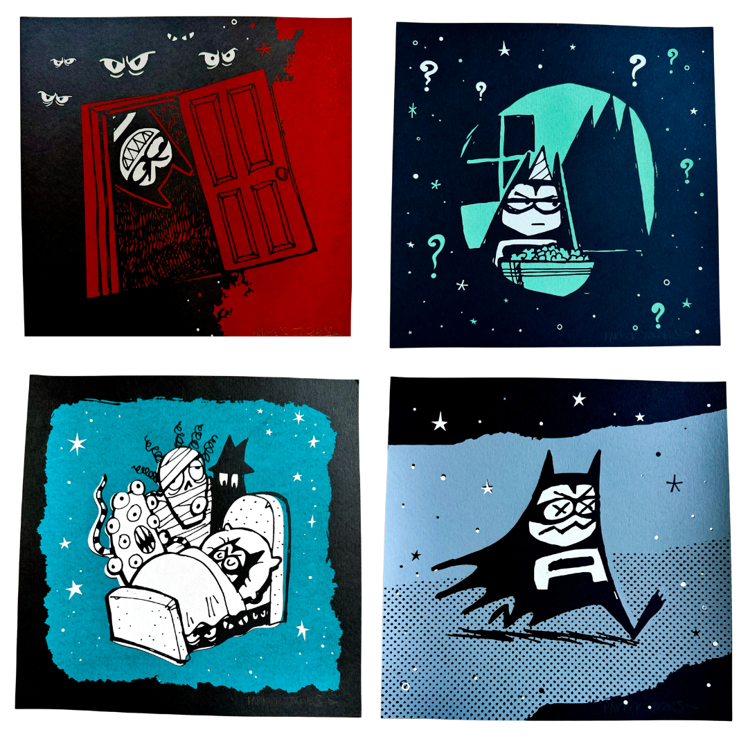 Kooky Spooky Era Lil' Bat Misprinted Poster Set!