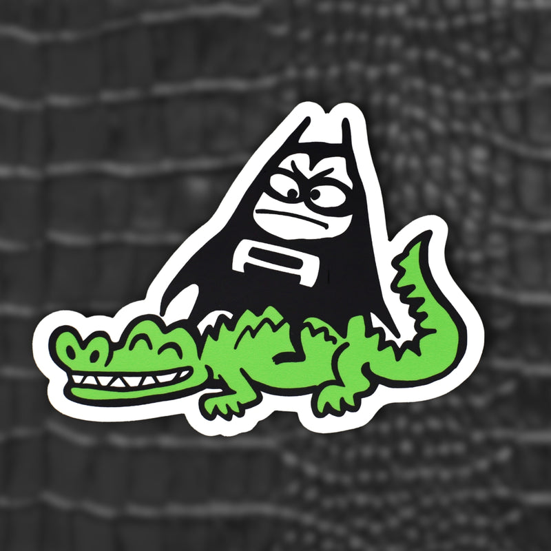 Lil Bat on an Alligator Deluxe Decal