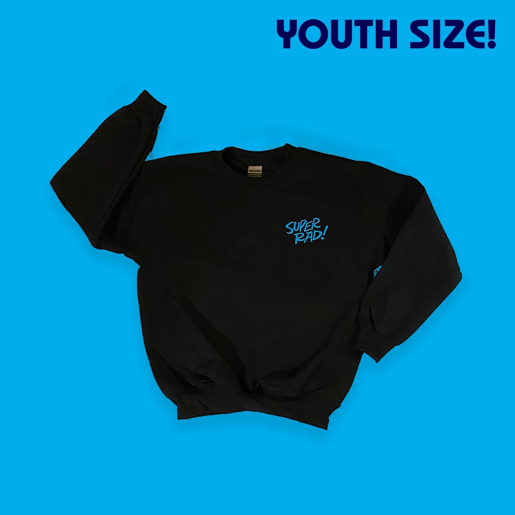 Super Rad Crewneck Youth Sweatshirt