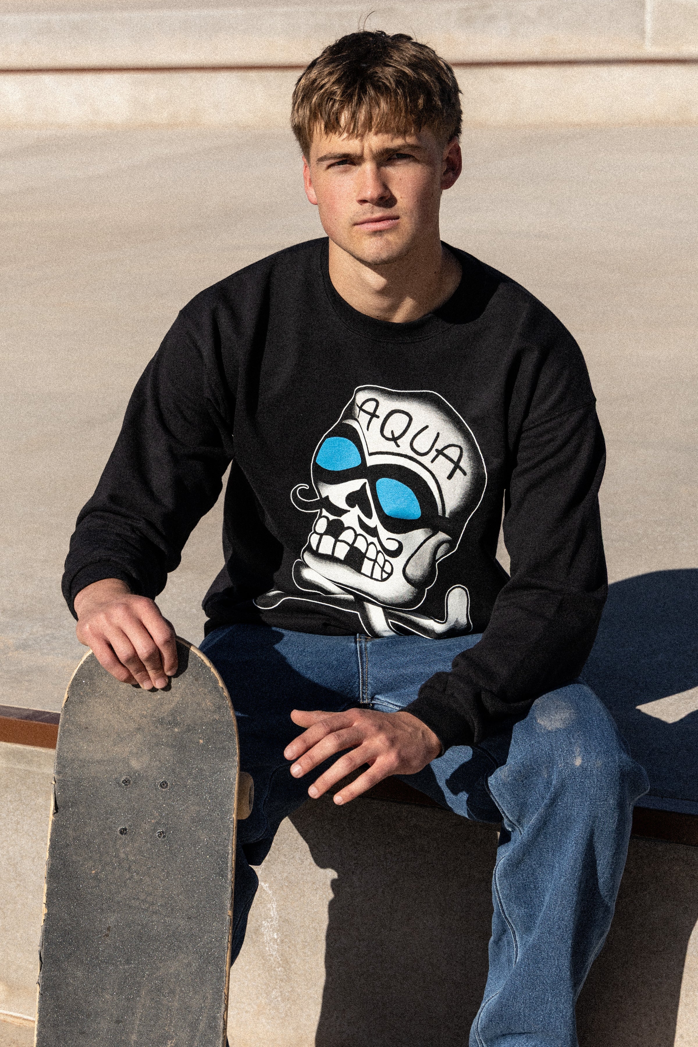 The Aquabats! * Jared Gaines AquaSkully! Crewneck!