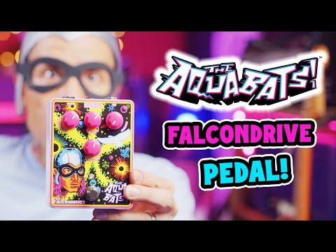 The Falcondrive! Overdrive/Distortion Dual-Effect Guitar Pedal! Stealth-Mode Edition!