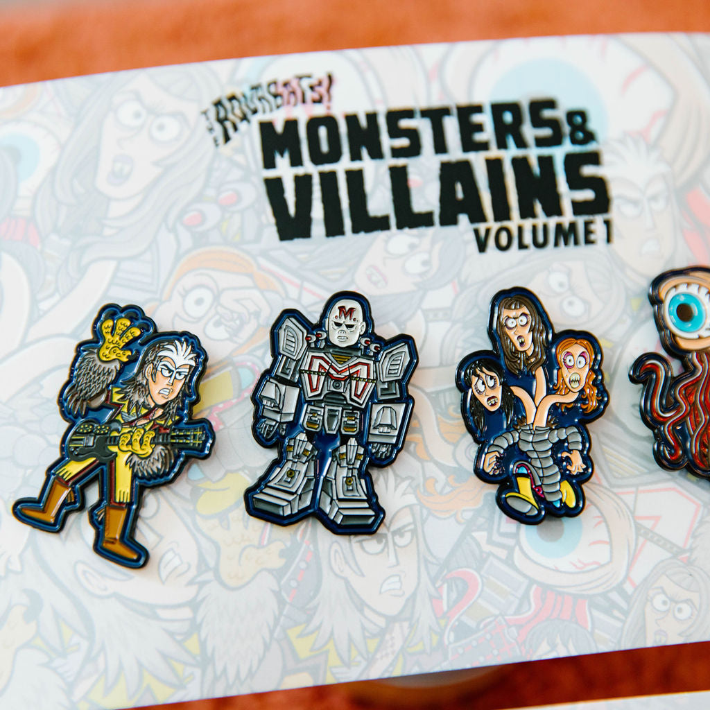 aquabats monsters Space Monster 'M' Premium Pin – gloopy Industries