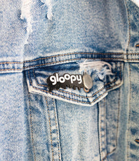 gloopy Glow-In-The-Dark Logo Pin!