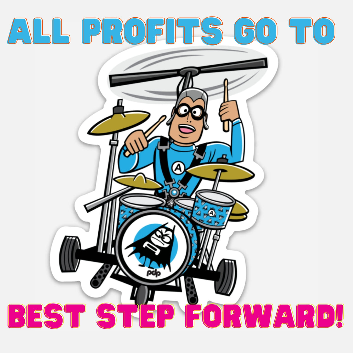Ricky Fitness Drumcopter Decal!