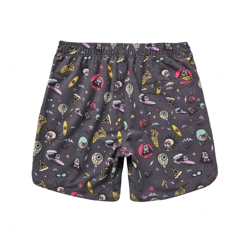 SEAESTA SURF X THE AQUABATS! BAT BLACK BOARDSHORTS!