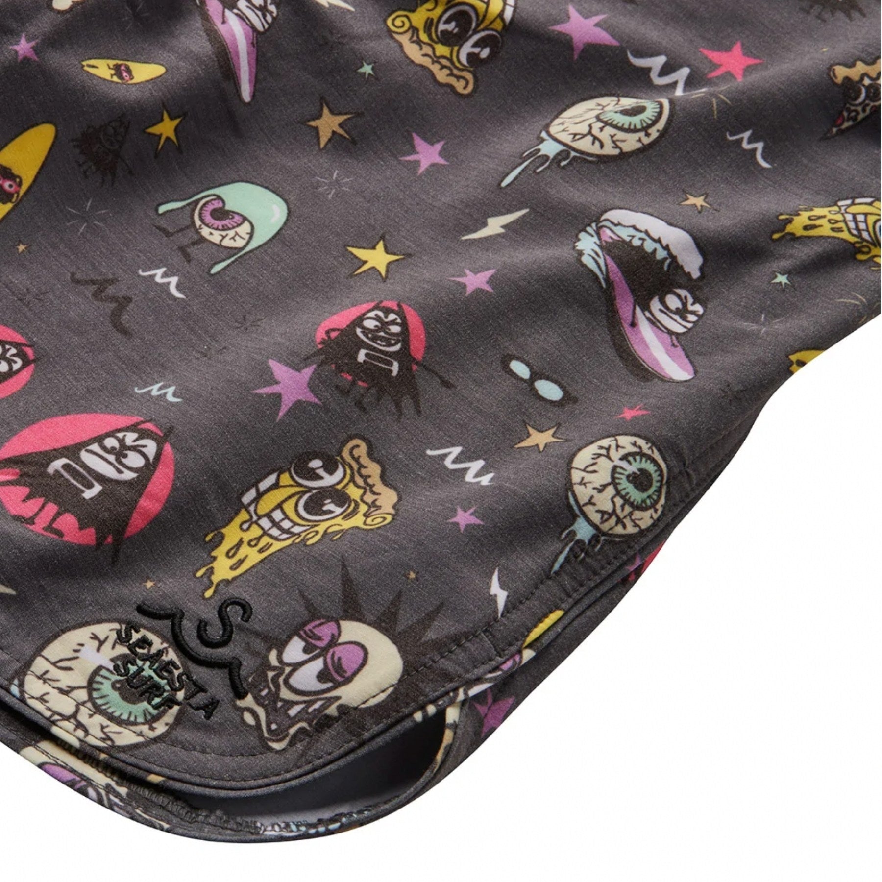 SEAESTA SURF X THE AQUABATS! BAT BLACK BOARDSHORTS!