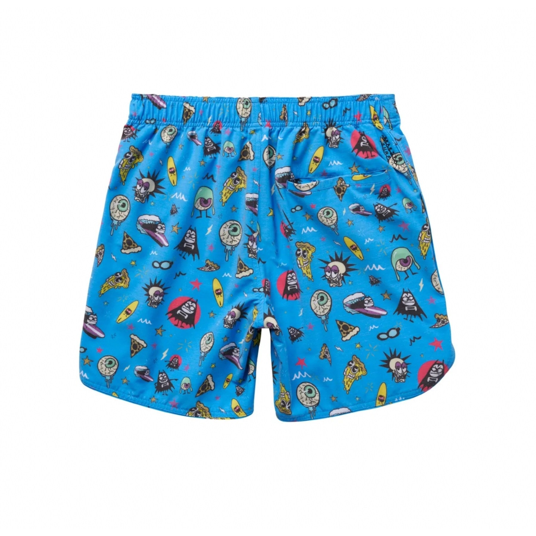 SEAESTA SURF X THE AQUABATS! SUPER CYAN BOARDSHORTS!