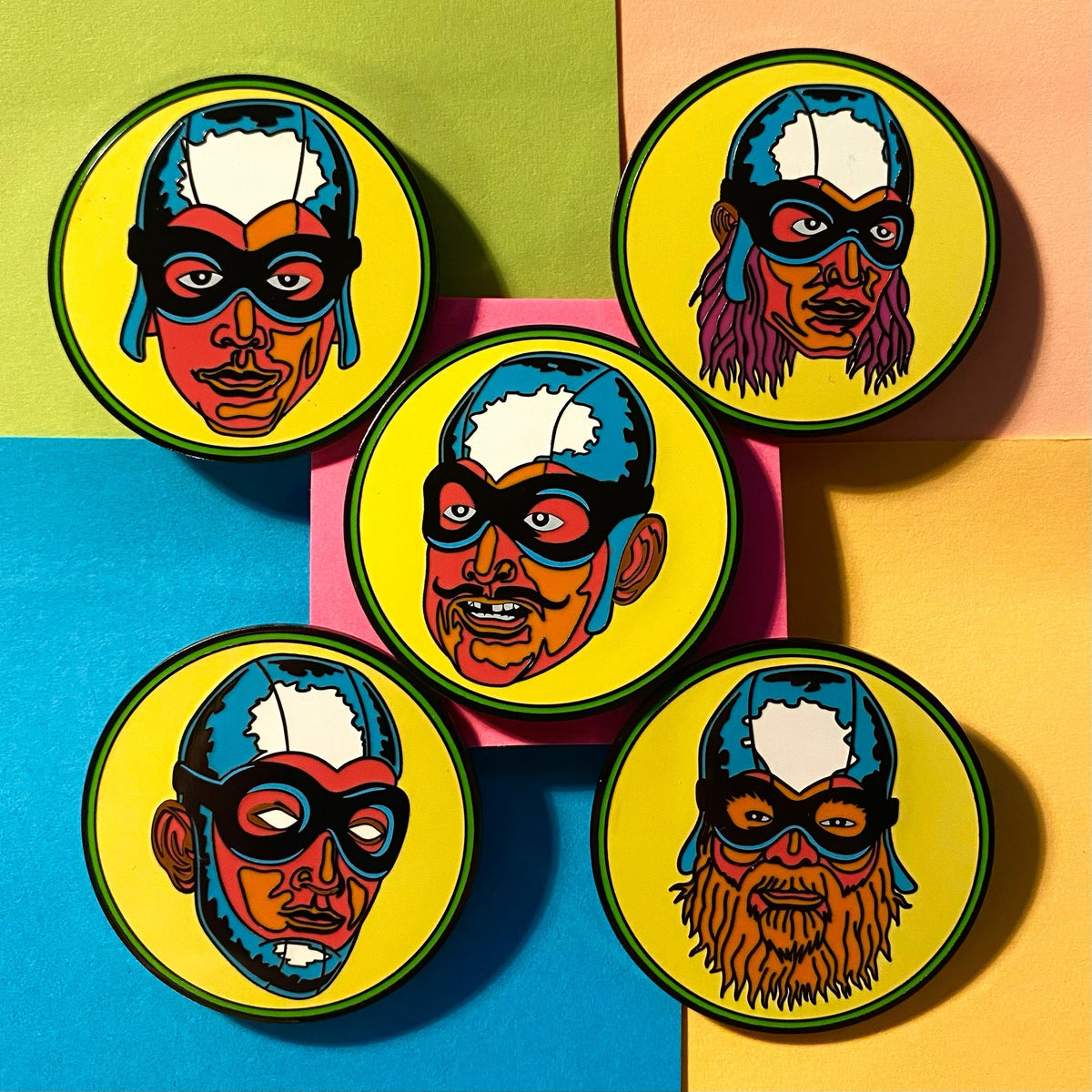 Ricky Fitness! Super Bright! Pin!