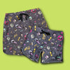 SEAESTA SURF X THE AQUABATS! BAT BLACK BOARDSHORTS!
