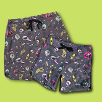 SEAESTA SURF X THE AQUABATS! BAT BLACK BOARDSHORTS!