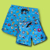 SEAESTA SURF X THE AQUABATS! SUPER CYAN BOARDSHORTS!