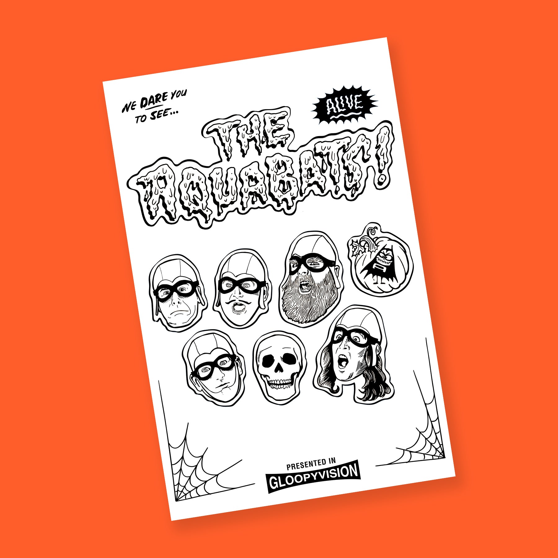The Aquabats! In GLOOPYVISION! Poster Size Coloring Sheet