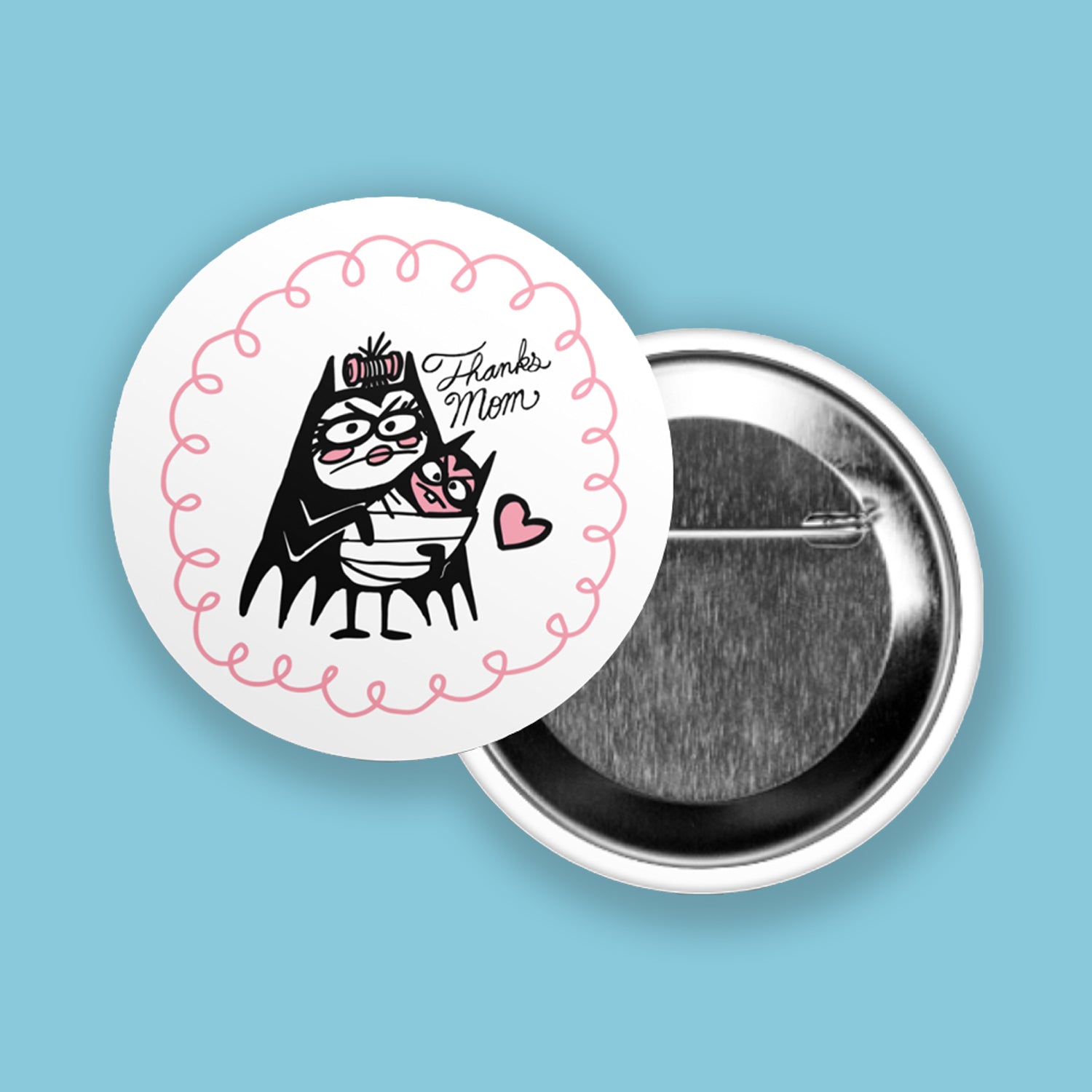 Mama Bat Button