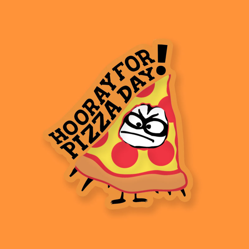 Lil Bat Hooray For Pizza Day! Deluxe Decal