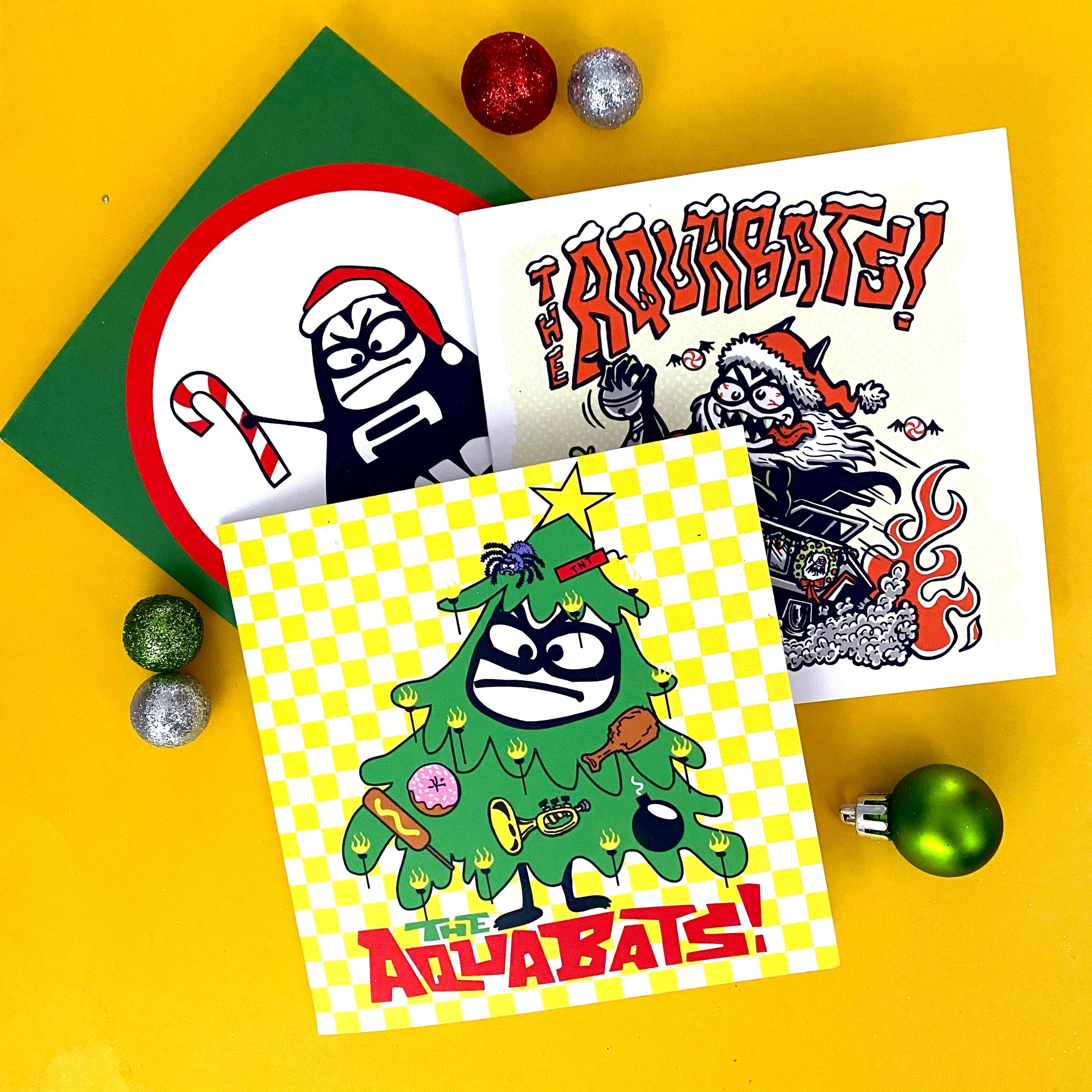 Lil Bat Christmas Tree Holiday Greeting Card!